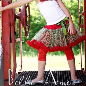 Belle Ame Pettiskirt 2t-4t Holiday Tutu Zebra